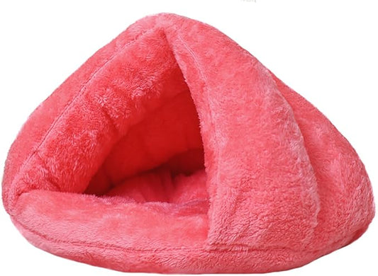 Pet Tent Cave Bed for Small Medium Puppies Kitty Dogs Cats Pets Sleeping Bag Thick Fleece Warm Soft Dog Bed Cuddler Burrow House Hole Igloo Nest Cozy Bed for Cat Puppy