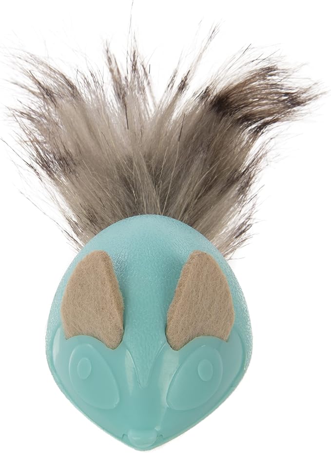 Petlinks Marble Mayhem Rolling Marble Racoon Cat Toy - Teal, One Size