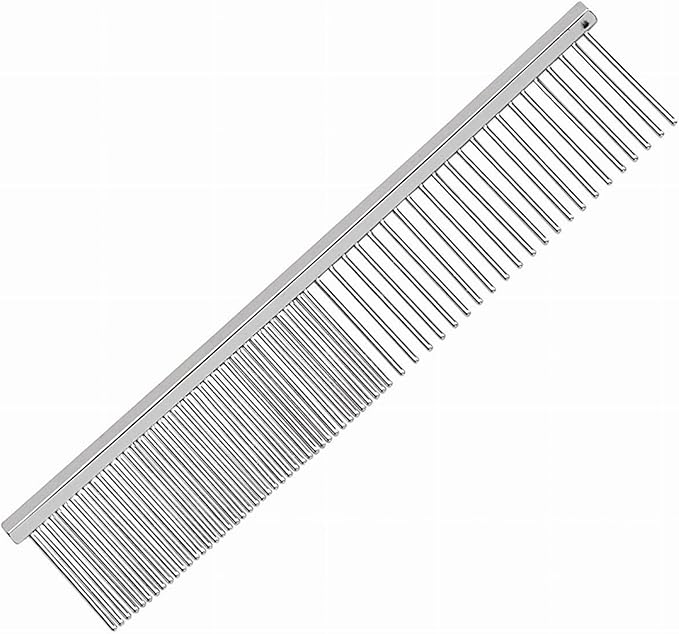 Master Grooming Tools Rainbow Greyhound Combs-European-Style Combs for Grooming Dogs - Face/Finishing, 4.5".