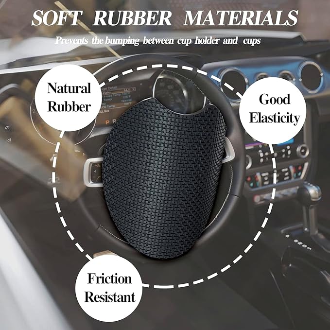 Car Coasters for Cup Holders,2 Pack Western Cowboy Hat Boots Car Coasters,2.75" Universal Size Anti Slip Rubber Mat,Automotive Cup Holder Decal Decor Accessories,Gifts for Women,Men,Mom