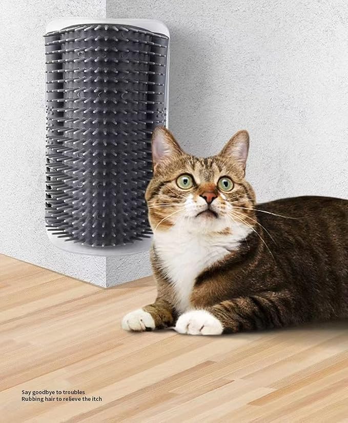 Softer Cat Self Groomer with Corner Scratcher, Wall Scratchers, Face Scratcher, Brush and Catnip