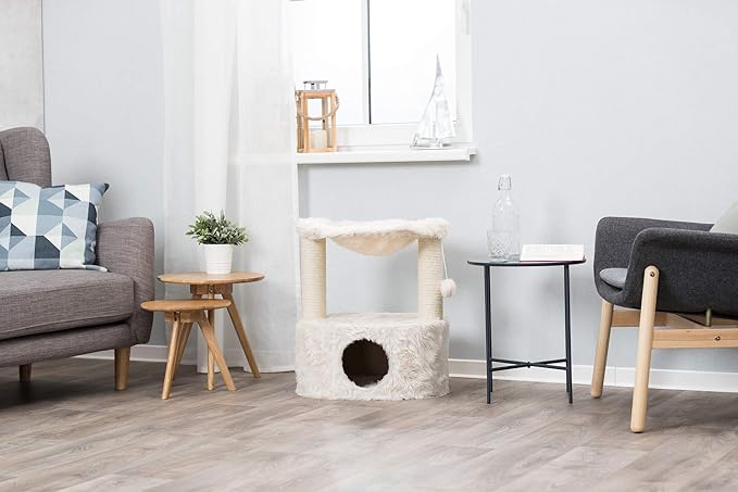 TRIXIE Baza Grande Scratching Post, Cat, Creme, Medium, (44545)