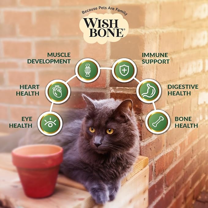 Wishbone Pasture New Zealand Lamb, Gluten Free, Grain Free Dry Cat Food, Premium Lamb Recipe Cat Food for Overall Pet Health - 4 lb