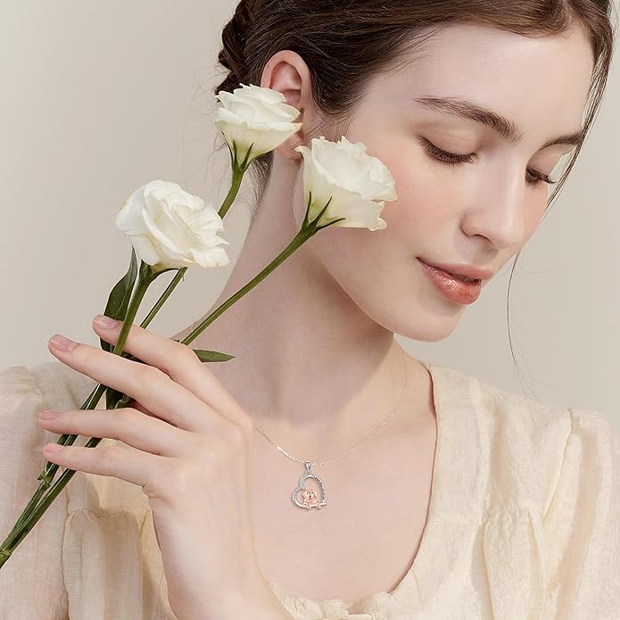 Capybara/Squirrel/Chihuahua Necklace Sterling Silver Chihuahua Squirrel Jewelry Capybara Gifts for Women