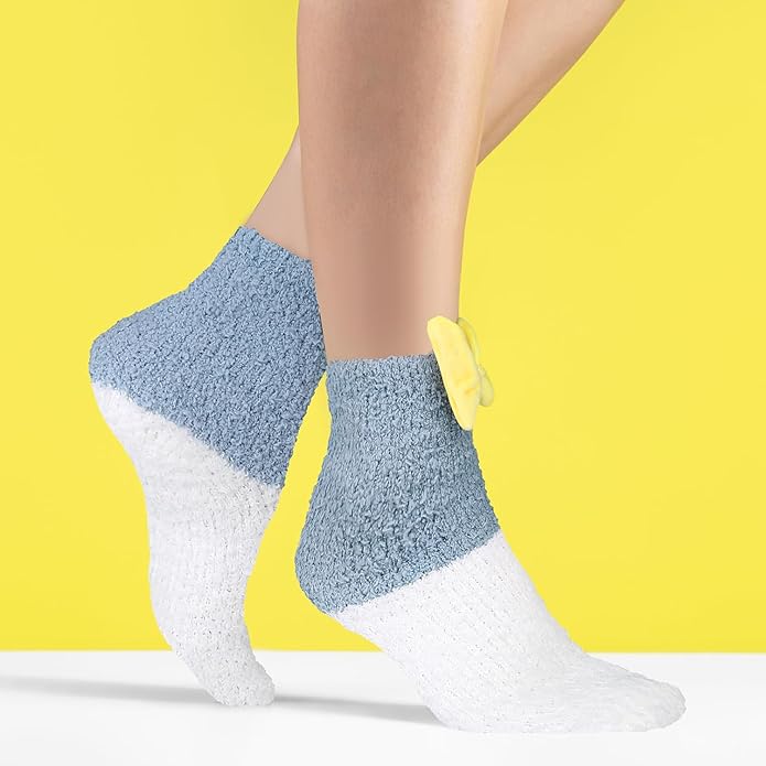 Benefeet Sox Cute Fuzzy Socks for Women Girls Fluffy Warm Cozy Novelty Slipper Socks Funny Animal Plush Sleeping Socks