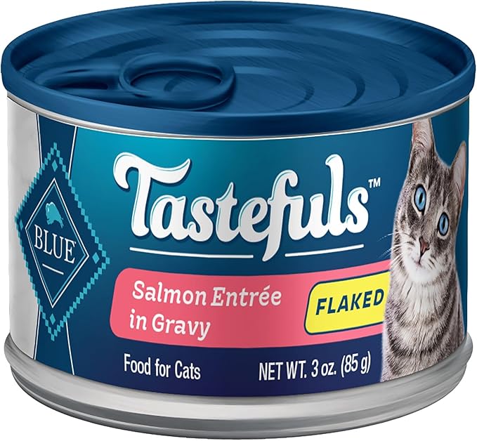 Blue Buffalo Tastefuls Wet Cat Food with Salmon, 3 oz., Case of 12