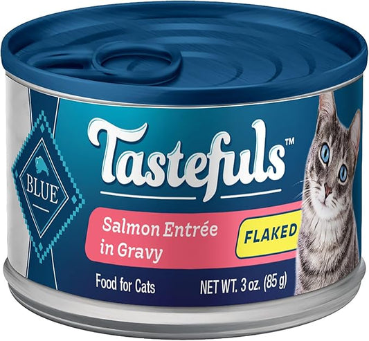 Blue Buffalo Tastefuls Wet Cat Food with Salmon, 3 oz., Case of 12