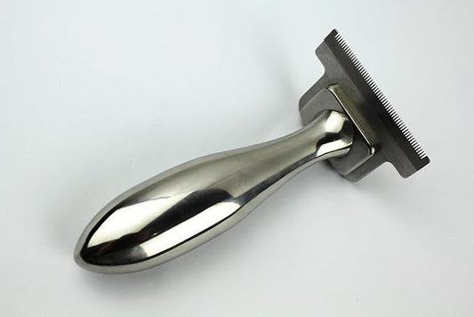 De Shedding Tool for Grooming Dogs & Cats * The WOOFIE Wand * The Original Chrome Dog Comb is Stainless Steel Handled Shedding Brush