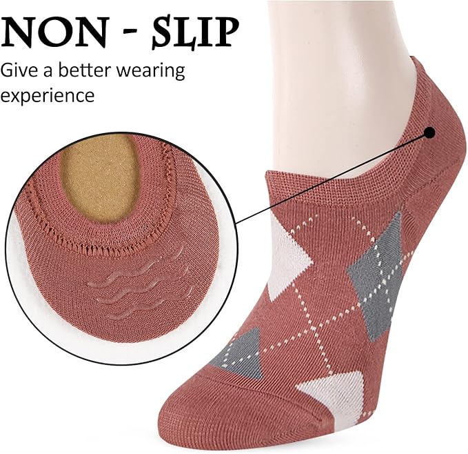 Benefeet Sox Womens Girls Cute No Show Liner Socks Non Slip Funny Patterned Low Cut Socks Novelty Cotton Loafer Footies Sock