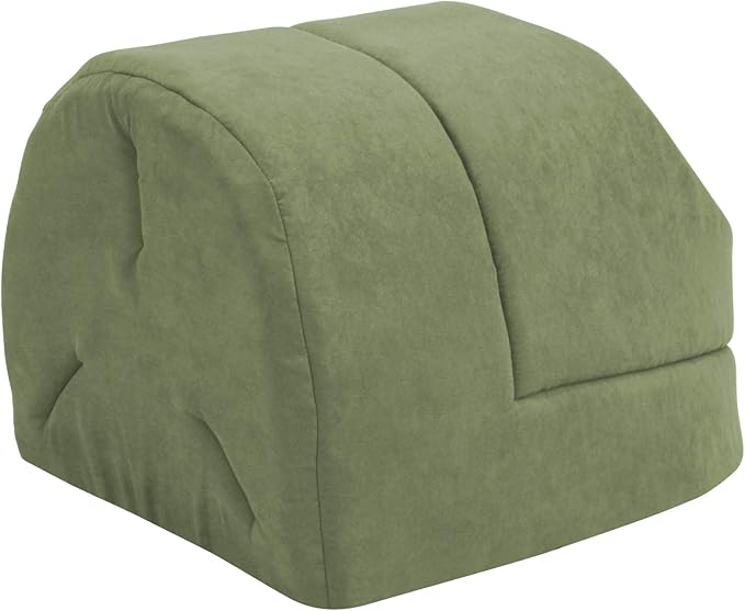 GOOPAWS Cat Cave for Cat and Warming Burrow Cat Bed, Pet Hideway Sleeping Cuddle Cave (Sage Green-2)