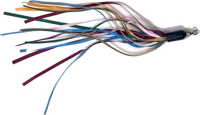 Ribbon, Leather and Fur Attachment Cat Toys - Fit Wildcat and Popular Bird and Catcher Type Wands/Poles (Thin Ribbons)