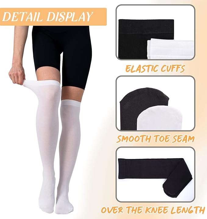 Bevigorio Thigh High Over the Knee Socks Long Knee High Socks for Women Stockings Boots Daily Wear Cosplay