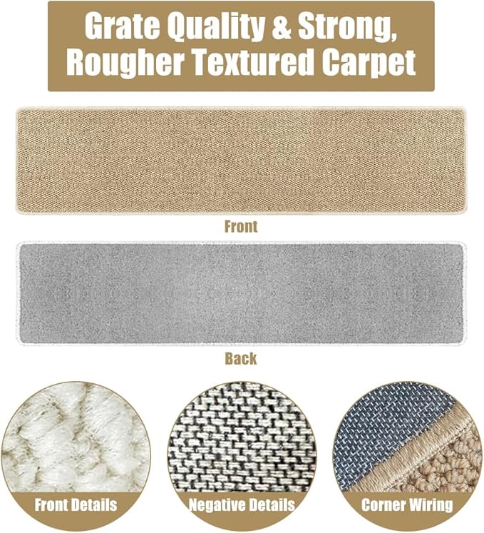 70.9"x 15.7" Thickened Extra Large Cat Wall Climbing Carpet, Cat Climbing Wall Scratcher, Cat Carpet, Couch Sofa Protector-Brown