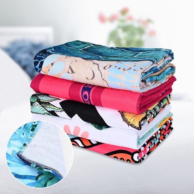 LIVILAN Small Sea Turtle Beach Towel, 24”x48” for Adults, Women, Kids, Microfiber, Oversized, Perfect for Swim, Pool, Bath, Yoga, Quick Dry, Sand Free, Thin, Lightweight, Ideal Sea Turtle Gifts