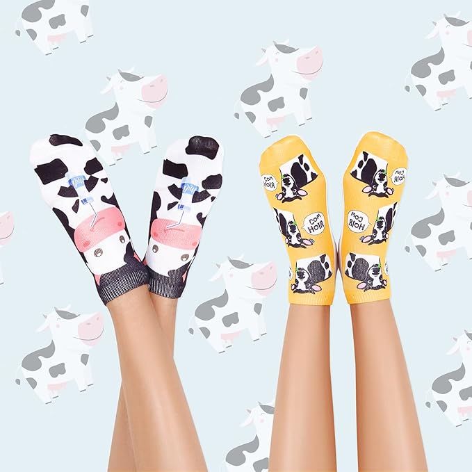 Benefeet Sox Funny Ankle Socks Cute Novelty No Show Animal Fruit Flower Cartoon Colorful Graphic Low Cut Socks for Women Girl