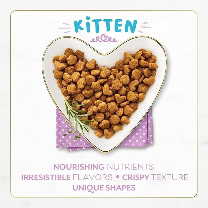 Kitten Bundle: 1 Bag (3 lbs) of Dry Kitten Food with Savory Chicken & Turkey, 1 cat Toy kit with 3 Mouse Toys, and 1 Booklet About pet Nutrition