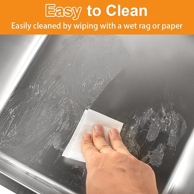 2 Sets Stainless Steel Litter Box, Metal Litter Box 17.7"x13.8"x5.9", Cat Litter Box with Plastic Shield High Sides, Cat Litter Scoops, Cat Litter Mats for Multiple Cats, Sturdy and Easy to Clean