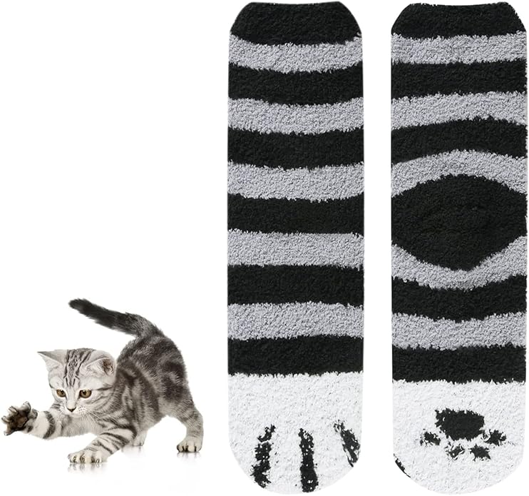 Benefeet Sox Cute Animal Fuzzy Socks for Women Girls Funny 3D Animal Cozy Socks Fluffy Slipper Socks Plush Comfy Soft Socks