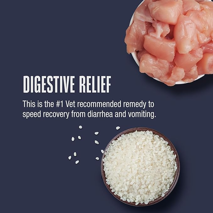 Whole Life Pet Freeze Dried Cat Food - Bland Diet for Cats with Sensitive Stomachs, Digestive Support, Anti-Diarrhea & Vomit Remedy – Human-Grade, Quick & Easy Chicken and Rice Meal, Ready in Minutes