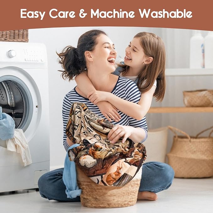 Book Cat Lovers Gifts Blanket,Teacher Gifts for Women Men Book Lover Teacher Librarian Birthday Read Fleece Throw Blanket,Flannel Throw Blanket for Home Living Room Couch Bed Chair Dorm Decor 60"x50"