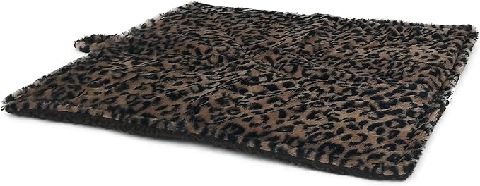WALOO Pets Self Heating Thermal Cat Mat & Napping Pad (Leopard Brown)
