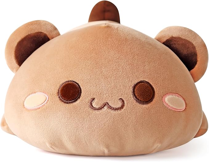 Onsoyours Cute Bear Plush Toy Stuffed Animal Bear Soft Anime Plush Pillow for Kids (Brown Bear, 12")
