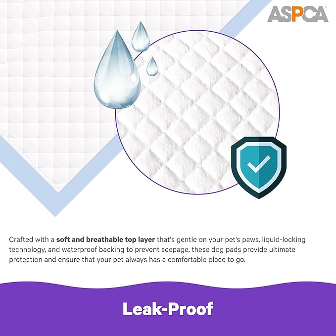 ASPCA Lemon Scented Cat Pad Refills for Litter Box System Size 16.9 x 11.4 Inch - Pack of 40