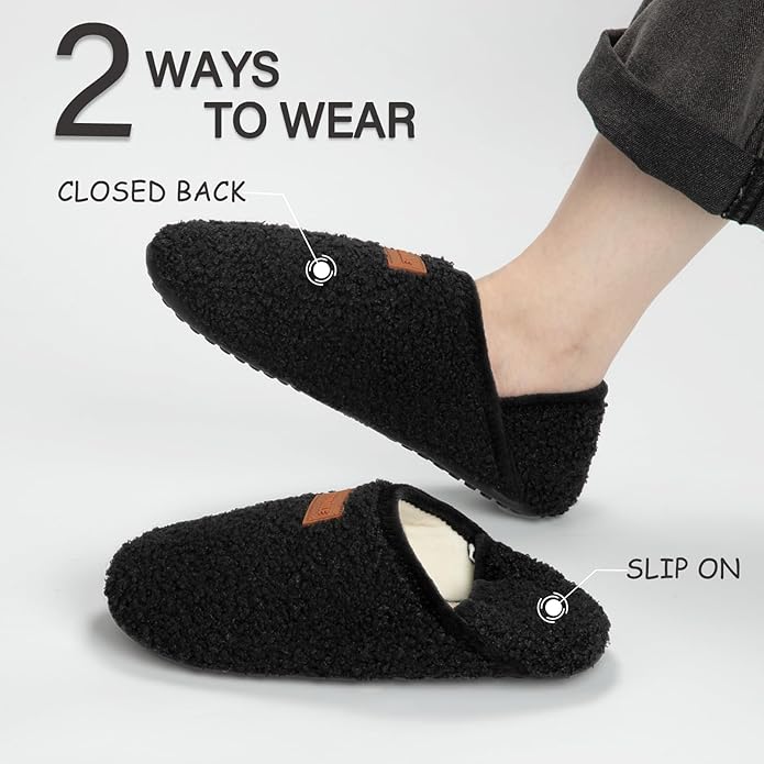 ATHMILE House Slippers for Women Men Indoor Barefoot Slippers Socks Furry Slip on House Shoes Cozy Comfy Slippers for Home Bedroom Travel Yoga