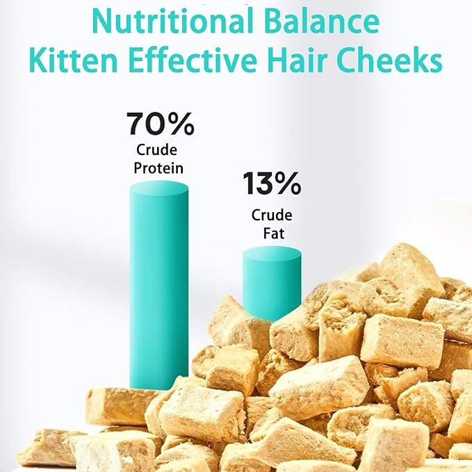 Bintangor Freeze Dried Cat Treats; Dry Cat Food Premium, Healthy, High Protein Instinct Cat Food- Chicken Flavor, 200g Bag