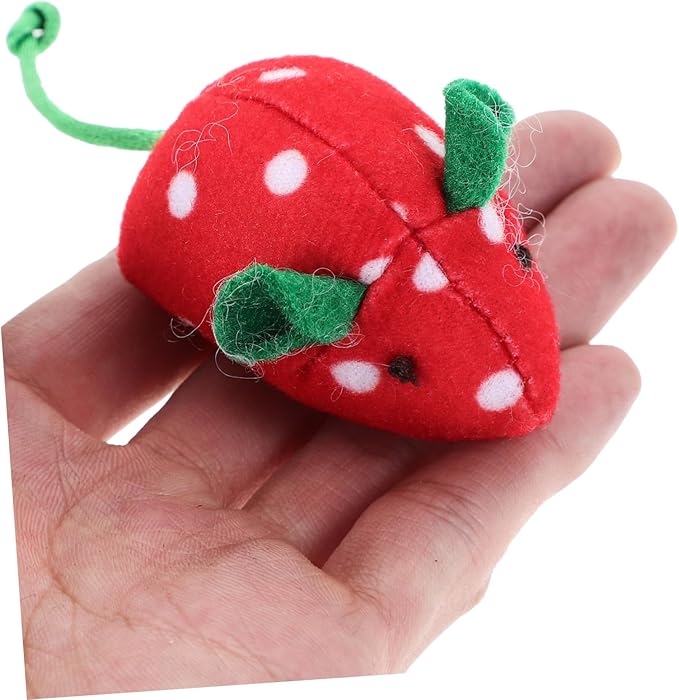 PRETYZOOM 5pcs Mouse Cat Toy Chew Toy Cat Mouse Toy Toys for Kittens Cat Mice Toys Toys Pet Toys Kitten Toys Fruit Toys Cartoon Fruit Mice Toys Cat Toys Bite Pet Supplies Plush