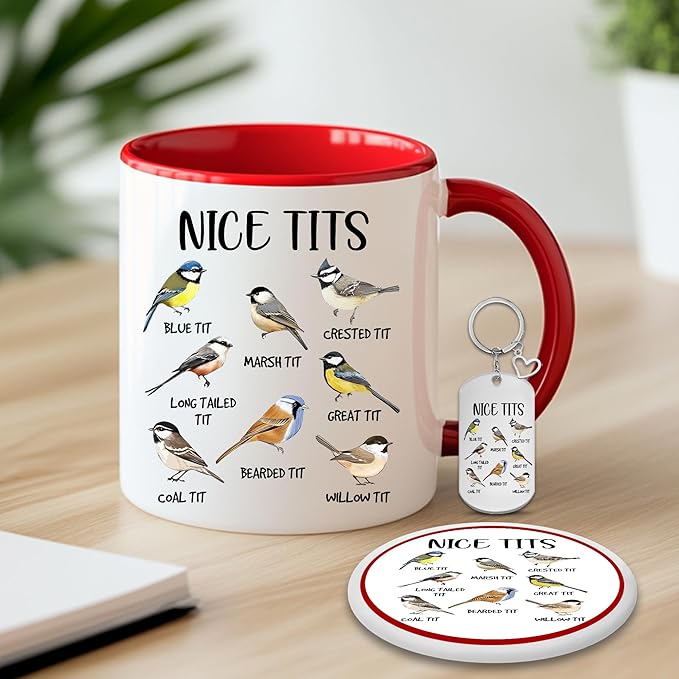 Bird Mug - Bird Gifts For Bird Lovers - Bird Watching Gifts - Fowl Language Bird Mug - Bird Coffee Mugs - Nice Bird Coffee Mug - Bird Themed Gifts - Bird Cup - Birthday Gag Gifts For Women, Men