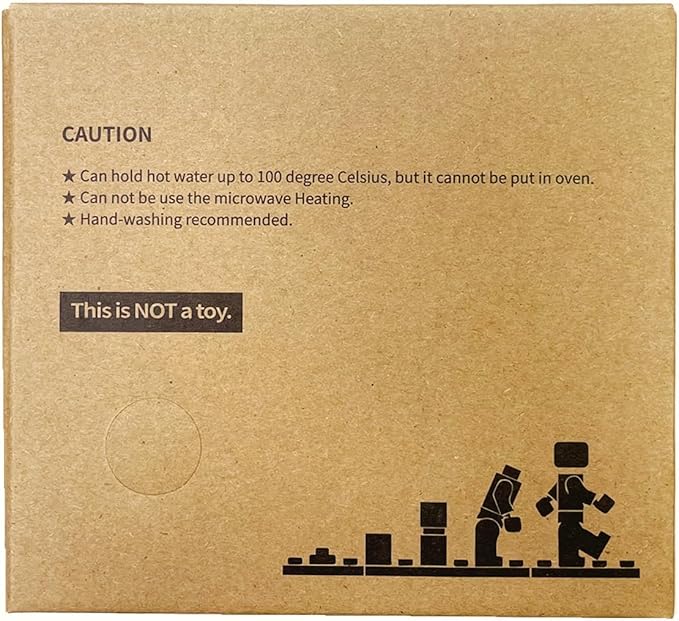 Build-on Brick Coffee Mug, Funny DIY Novelty Cup with Building Blocks Creative for Kids Men Women Xmas Birthday (Rose)