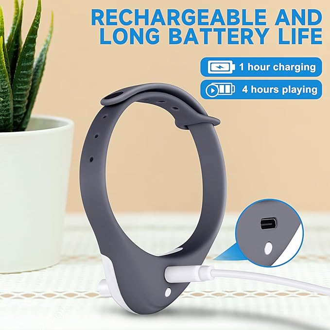 KXK Automatic Cat Laser Toys - Wearable Interactive Cat Toys for Indoor Cats Kitty Dogs, Kitten Exercise Collar Toys, Cat Enrichment, USB Rechargeable Black