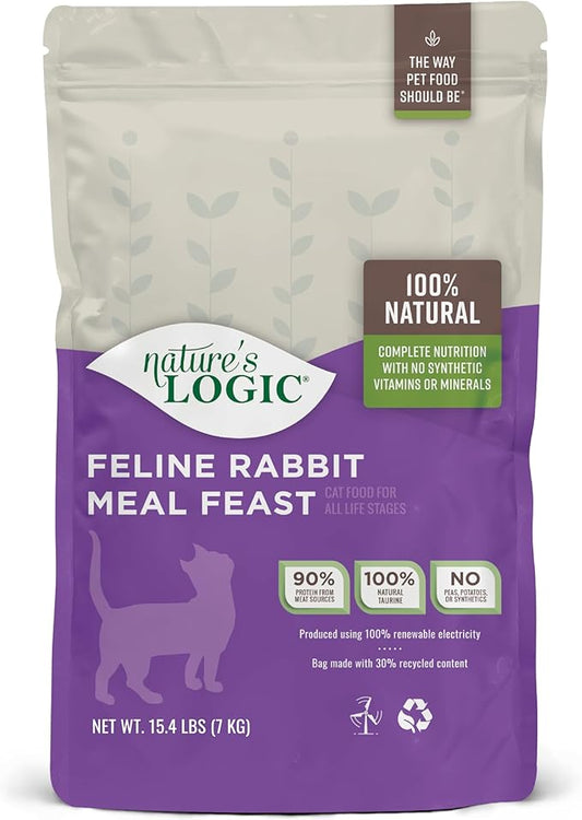 Nature's Logic Feline Rabbit Meal Feast, 15.4lbs