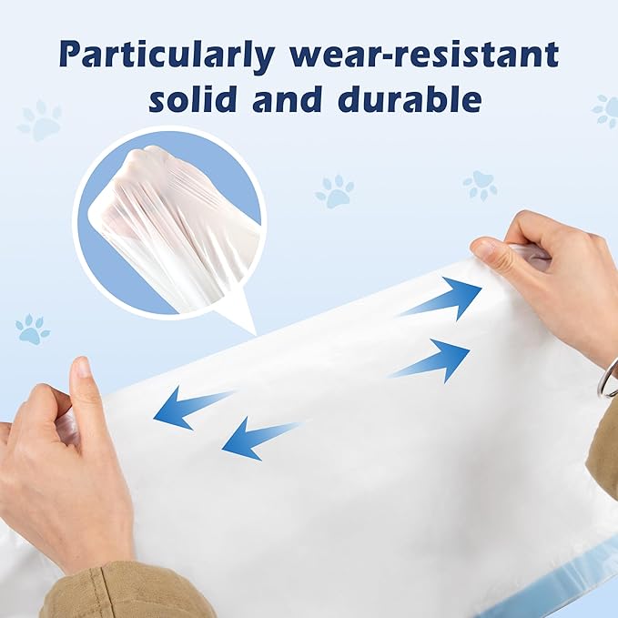 120 Count Cat Litter Box Liners Bag Large, Jumbo Drawstring Extra Durable Pet Cat Pan Liners Extra-Thick Kitty Leakproof Design Cat Litter Bags for Automatic Cat Litter Box and Litter Robot