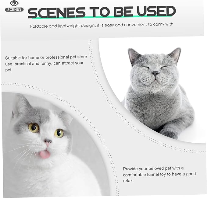 SUPVOX Cat Channel Tunnel Toy Kitten Channel Tunnel Kitten Tunnel Pet Plaything Wear Resistant Cat Plaything Interesting Channel Tunnel Pet Drill Tube Cat Toy