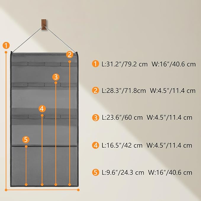 Hanging Cat Wand Holder Kitten Stick Toy Storage Bag Cat Accessories Organizer for Indoor Cats (Band)