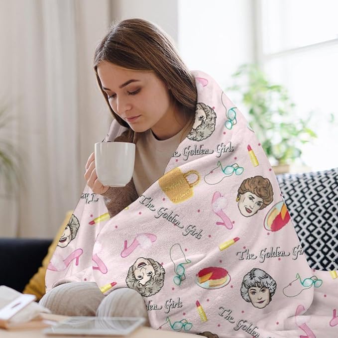 Goldengirls Golden Girls Blanket Gifts 60x50 Throw Blanket Lightweight Golden Girls Merchandise for Couch Bed Sofa Car