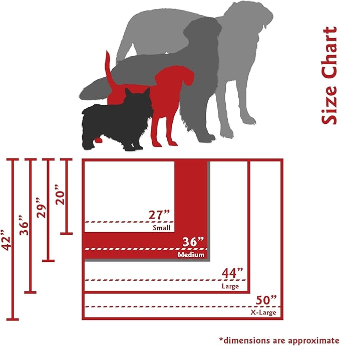 Majestic Pet Towers Rectangle Pet Bed - Orange - Medium