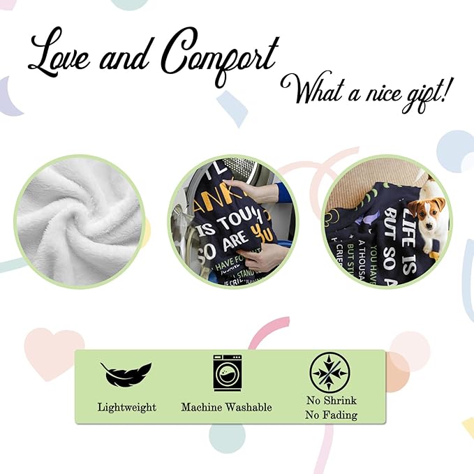 Get Well Gifts for Women, Surgery Recovery Gifts Blanket 50"x60", Chemotherapy Must Haves for Women, Get Well Soon After Surgery Comfort Gift for Woman, Chemo Inspirational Gift for Patients