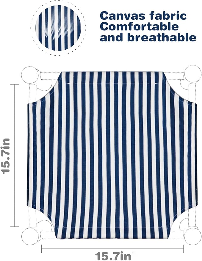 TUSATIY Wooden Elevated Cat Bed Replacement Cloth,Removable Washable Sleeping Pet Bed & Cooling Cat Bed,Cat Hammock Bed Fit for Cats and Small GOG Indoors Outdoors 【3PCS】