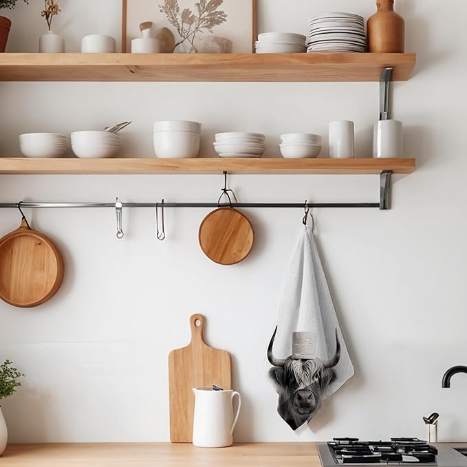 Cow Hand Towels for Bathroom, Cows Bathroom Hand Towels, Cow Bathroom Decor, Cow Lover Gifts, Cow Gifts for Woman, Cow Themed Gifts, 16x24 Inch