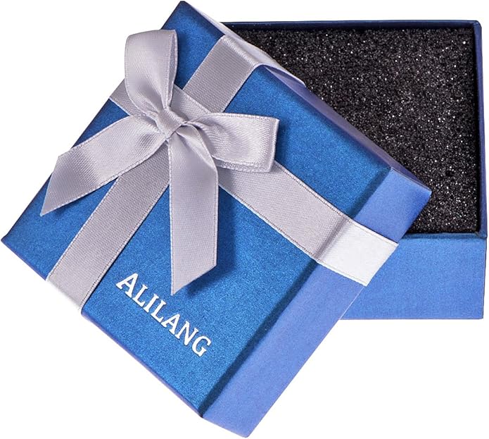 Alilang Silvery Tone Religious Cross Pendant Necklace w/Aquamarine Blue Or Clear Crystal Rhinestones