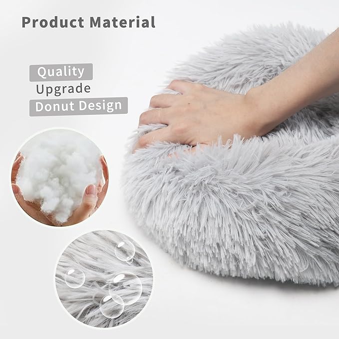 Bunny Bed Rabbit Hideout Large Soft & Comfortable Small Animal Bedding Cozy Bed Mat Warm Hideaway Cage Accessories for Guinea Pig Light Grey