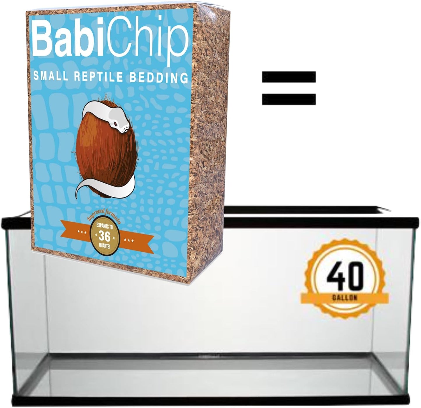 BabiChip Small Coconut Chip 12 Quart Loose Coco Reptile Substrate and Bedding for Gecko Terrariums, Tortoise Habitat, Ball Python Enclosures, and Bioactive Tanks
