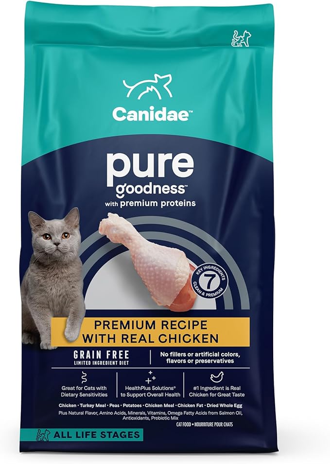 Canidae Pure Grain Free Dry Cat Food with Real Chicken, 10 lbs.