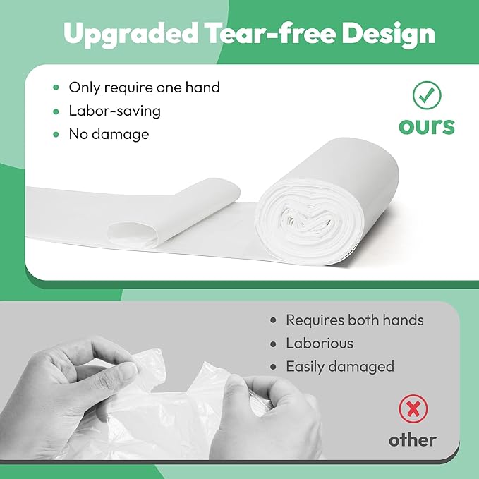 50 Pcs Waste Bags, Compatible with Litter Robot 4 & 3, Replacement Waste Bags, Heavy Duty Cat Litter Trash Bags, Waterproof Litter Bags, 26.4" x 21.9"