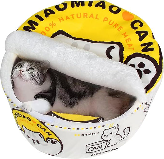 寵幸 Ramen Noodle Dog & Cat Bed,Keep Warm and Super Soft Creative Pet Nest for Indoor Cats,Removable Washable Cushion for Small Medium Large Dogs and Cats