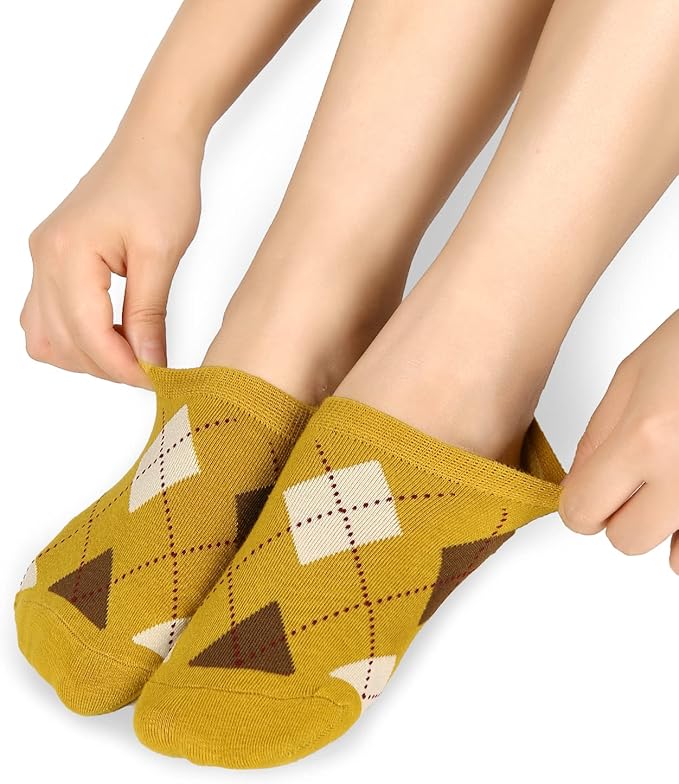 Benefeet Sox Womens Girls Cute No Show Liner Socks Non Slip Funny Patterned Low Cut Socks Novelty Cotton Loafer Footies Sock