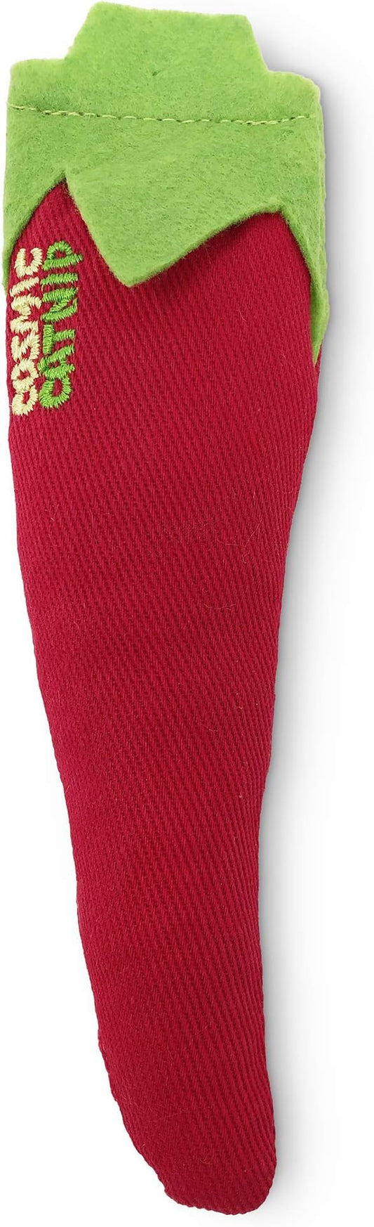 OurPet's 100-Percent North American Catnip Filled Chili Cat Toy-Hot Stuff (Interactive Cat Toy, Catnip Toys for Cats, Cat Chew Toy, Catnip Toys)